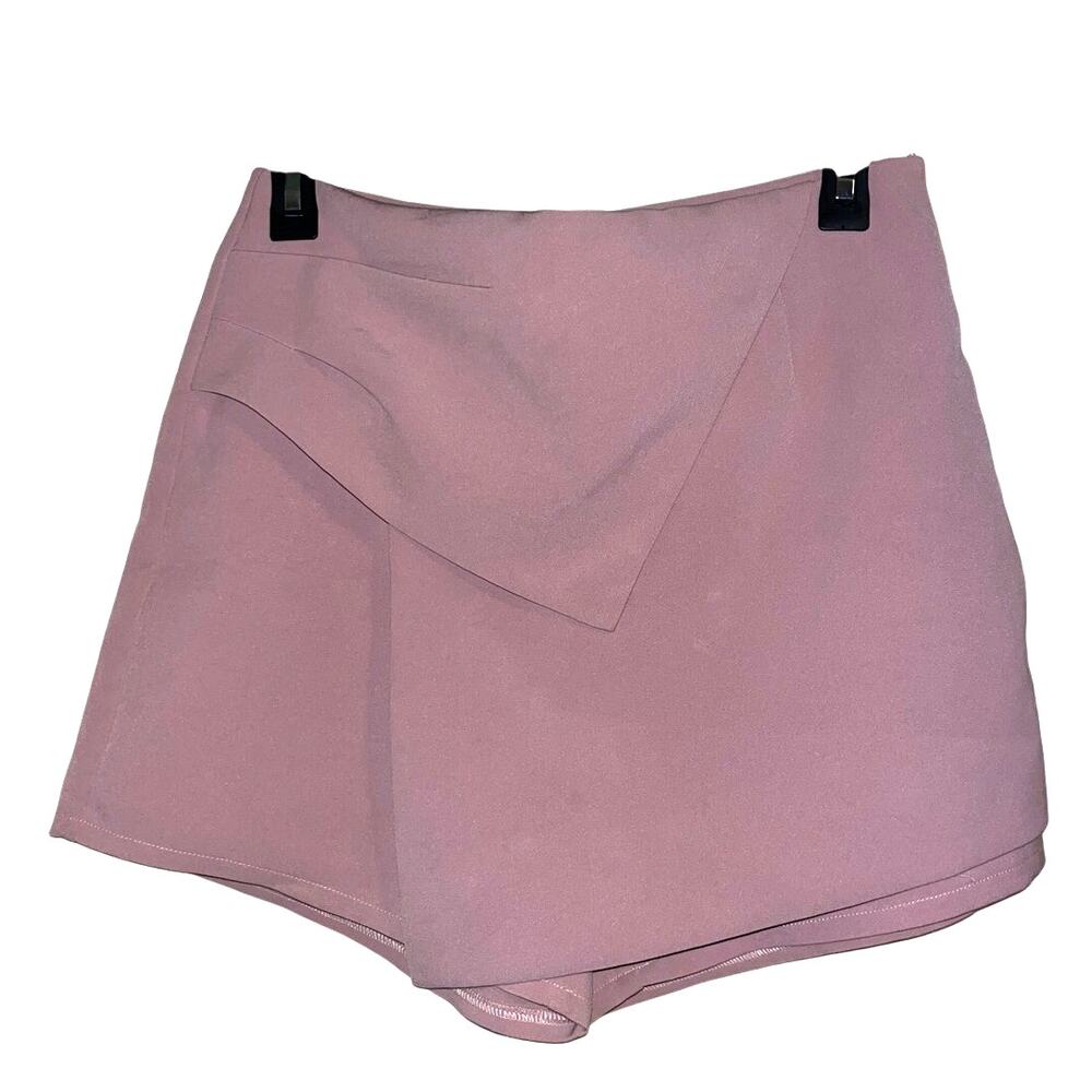 Lavendar Asymmetrical Wrap Skort